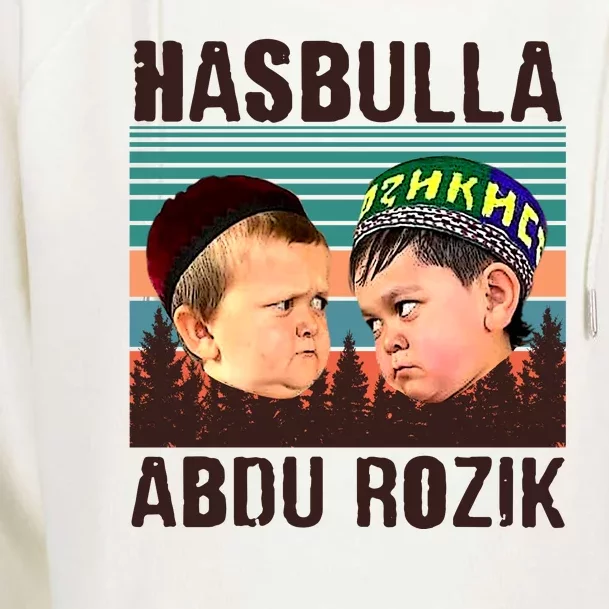 Funny Hasbulla Adbu Rozik MMA Fighting Meme Womens Funnel Neck Pullover Hood