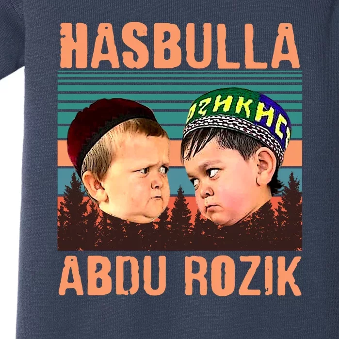 Funny Hasbulla Adbu Rozik MMA Fighting Meme Baby Bodysuit