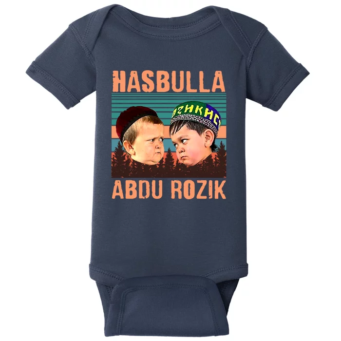 Funny Hasbulla Adbu Rozik MMA Fighting Meme Baby Bodysuit