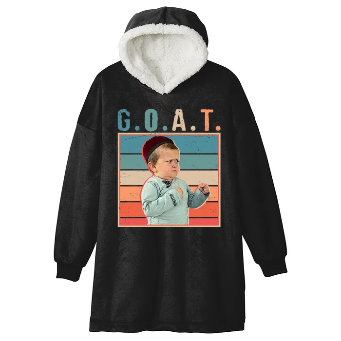 Funny Hasbulla GOAT MMA Fighting Meme Hooded Wearable Blanket