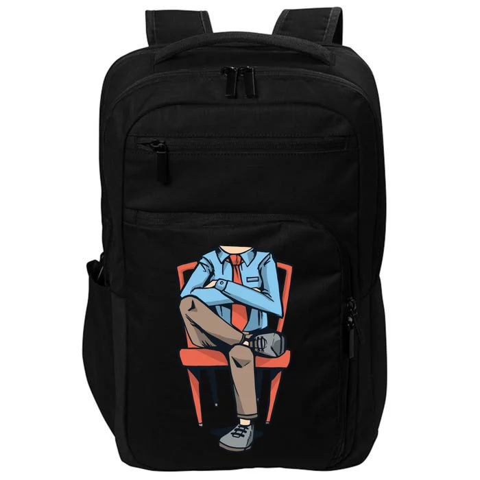 Funny Headless Man Impact Tech Backpack