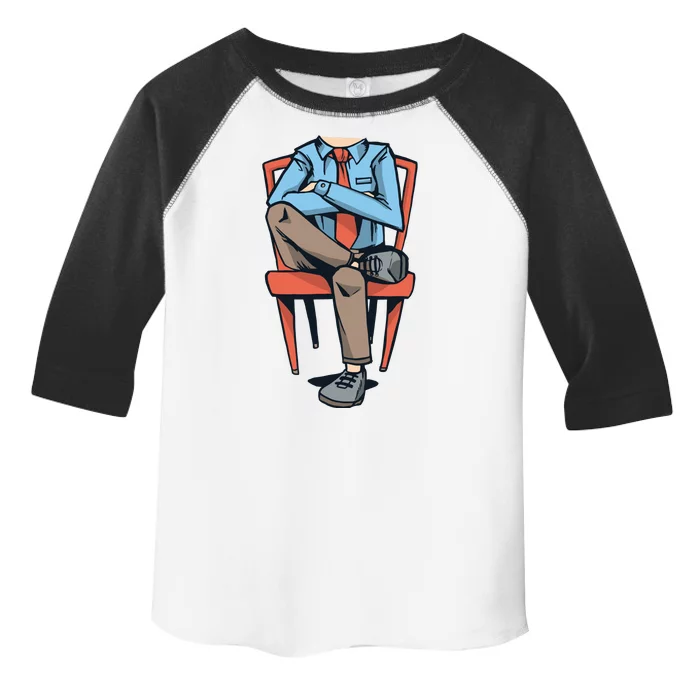 Funny Headless Man Toddler Fine Jersey T-Shirt