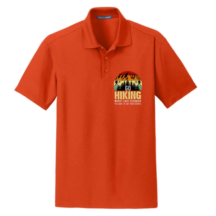 Funny Hiking Dry Zone Grid Performance Polo