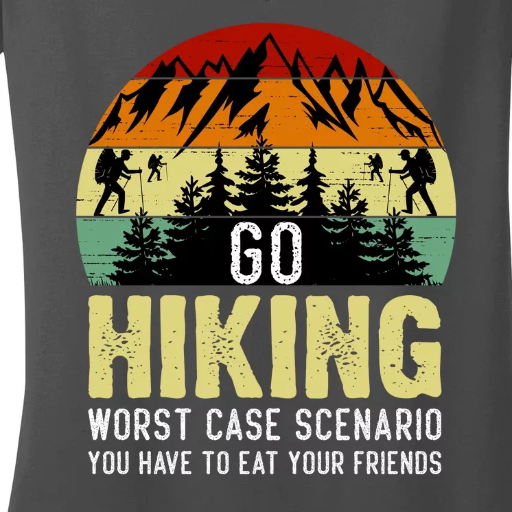 Funny Hiking Women's V-Neck T-Shirt