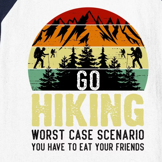 Funny Hiking Baseball Sleeve Shirt