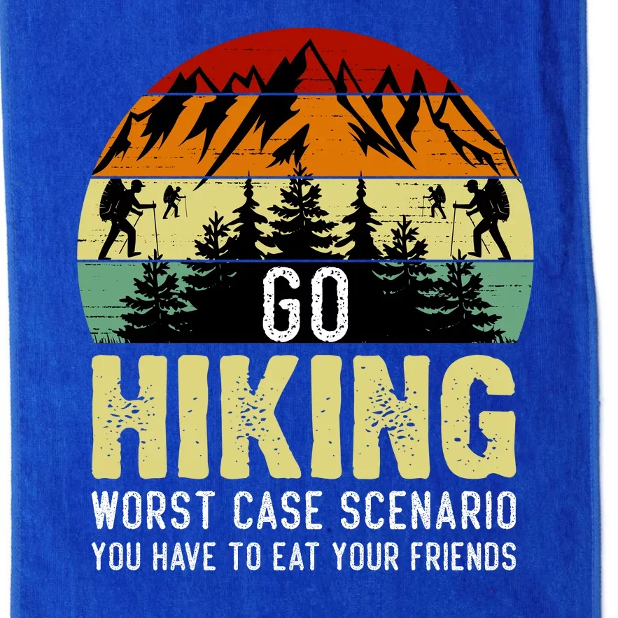 Funny Hiking Platinum Collection Golf Towel