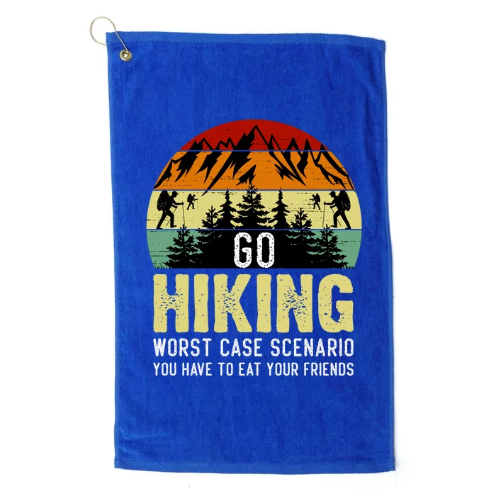 Funny Hiking Platinum Collection Golf Towel