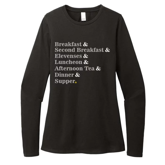 Funny Hobbit Meals Womens CVC Long Sleeve Shirt