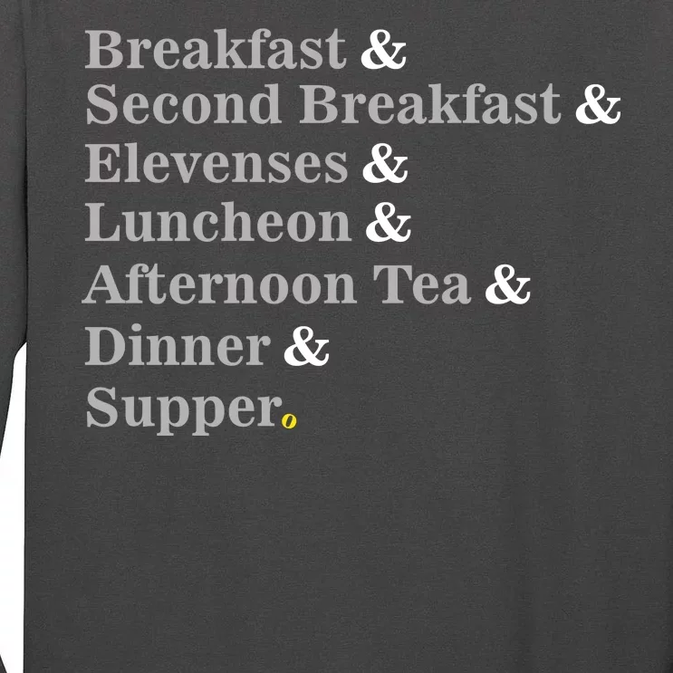 Funny Hobbit Meals Tall Long Sleeve T-Shirt