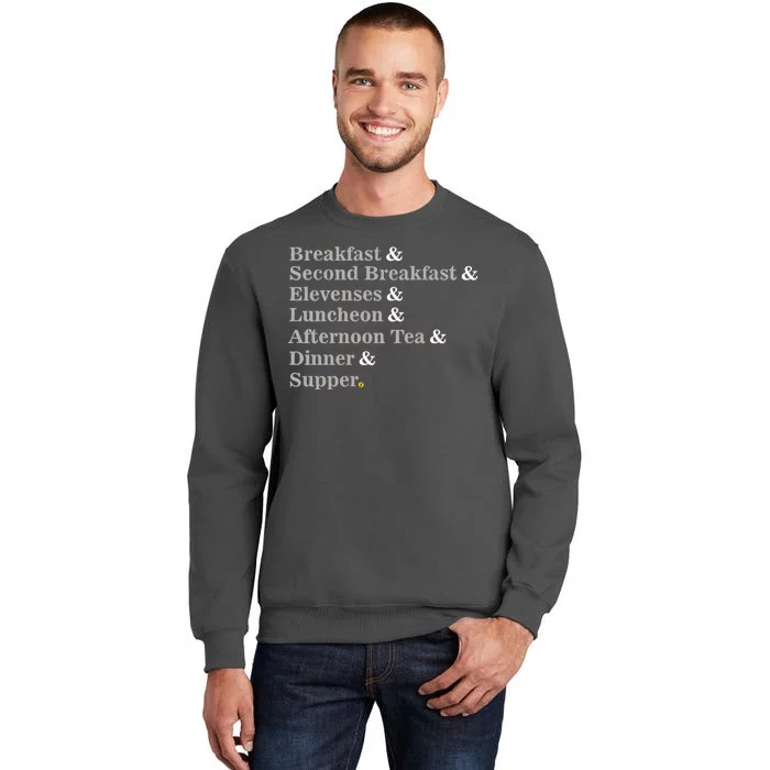 Funny Hobbit Meals Tall Sweatshirt