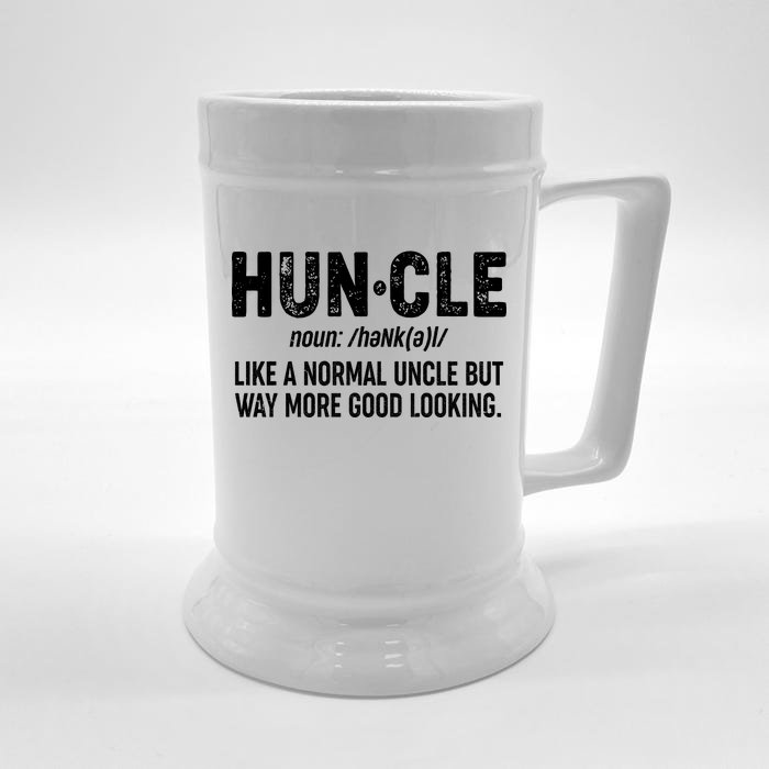 Funny HUNCLE Definition Front & Back Beer Stein