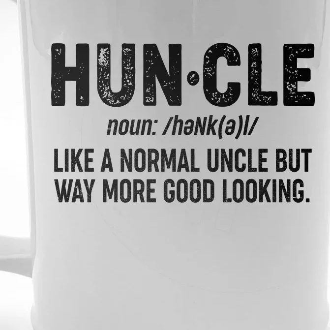 Funny HUNCLE Definition Front & Back Beer Stein