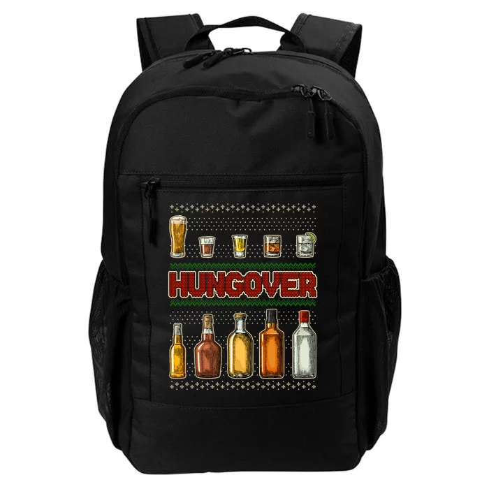 Funny Hungover Drunk Ugly Christmas Sweater Daily Commute Backpack