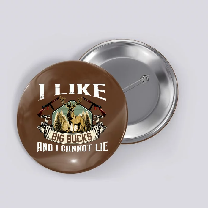 Funny Hunting Bucks Button