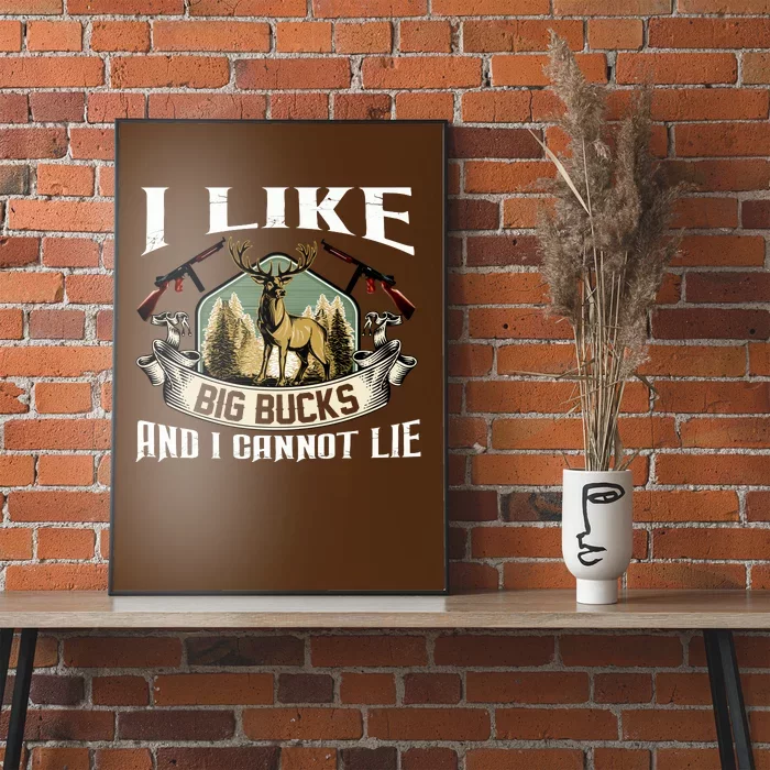 Funny Hunting Bucks Poster