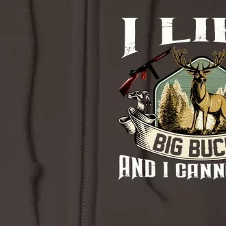 Funny Hunting Bucks Full Zip Hoodie