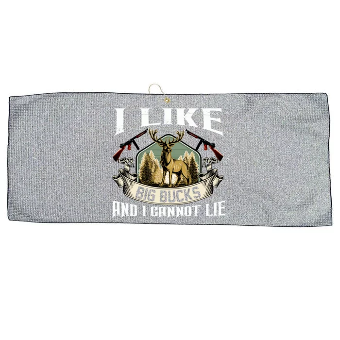 Funny Hunting Bucks Large Microfiber Waffle Golf Towel