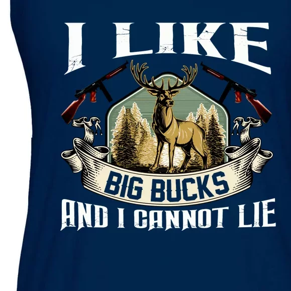 Funny Hunting Bucks Ladies Essential Flowy Tank