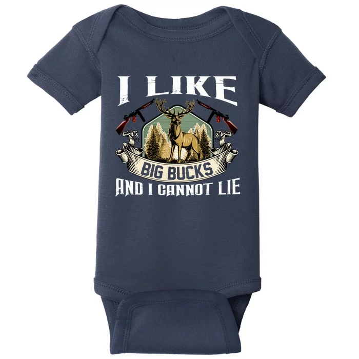 Funny Hunting Bucks Baby Bodysuit