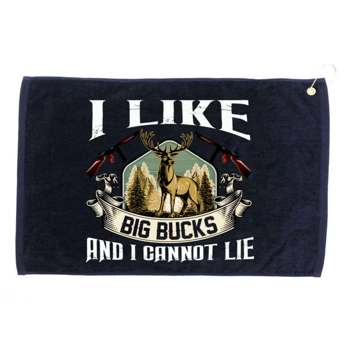 Funny Hunting Bucks Grommeted Golf Towel