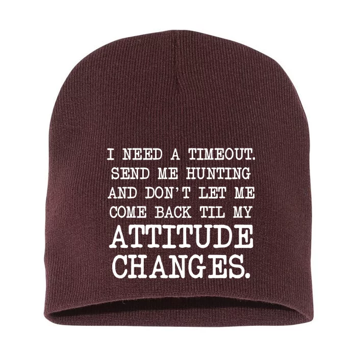 Funny Hunting Meme Short Acrylic Beanie