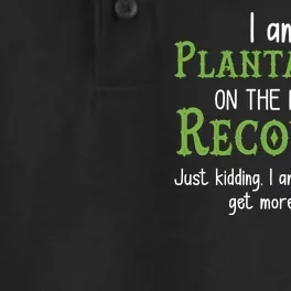 Funny I Am A Plantaholic On the Road To Recovery Dry Zone Grid Performance Polo