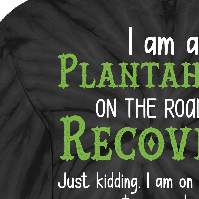 Funny I Am A Plantaholic On the Road To Recovery Tie-Dye Long Sleeve Shirt