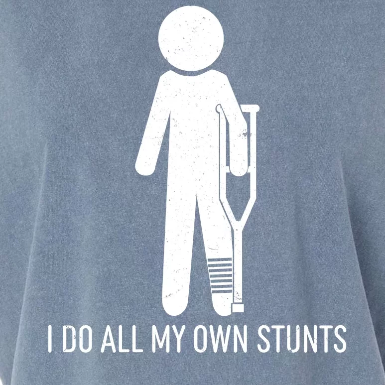 Funny I Do All Of My Own Stunts Garment-Dyed Women's Muscle Tee