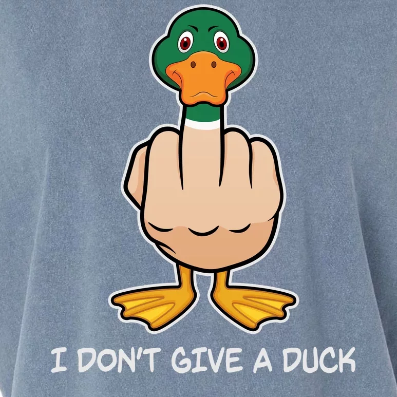 Funny I Don't Give A Duck Garment-Dyed Women's Muscle Tee