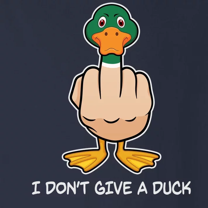 Funny I Don't Give A Duck Toddler Long Sleeve Shirt