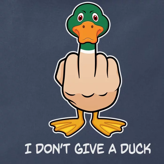 Funny I Don't Give A Duck Zip Tote Bag