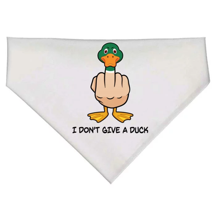 Funny I Don't Give A Duck USA-Made Doggie Bandana