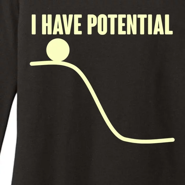 Funny I Have Potential Science Womens CVC Long Sleeve Shirt