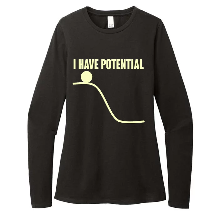 Funny I Have Potential Science Womens CVC Long Sleeve Shirt