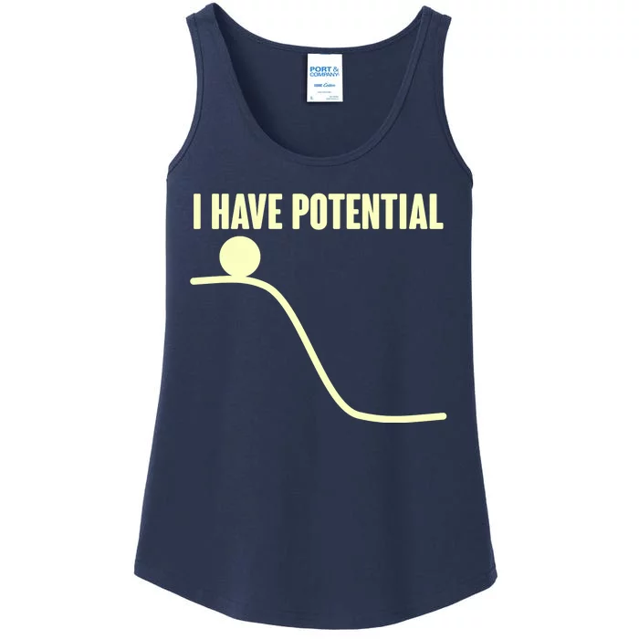 Funny I Have Potential Science Ladies Essential Tank