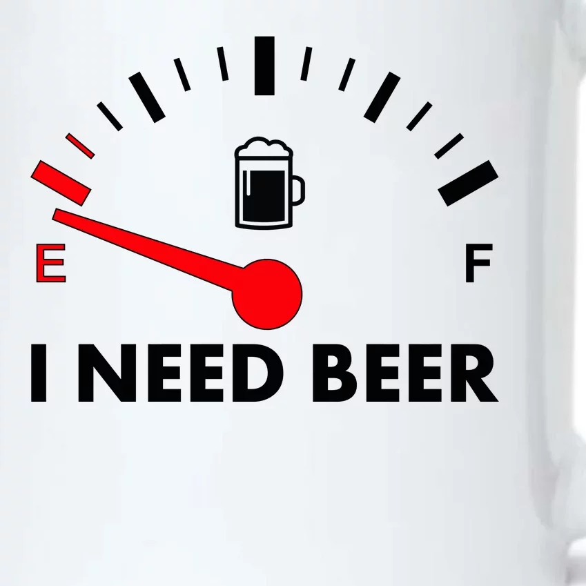 Funny I Need Beer Gas Meter Black Color Changing Mug