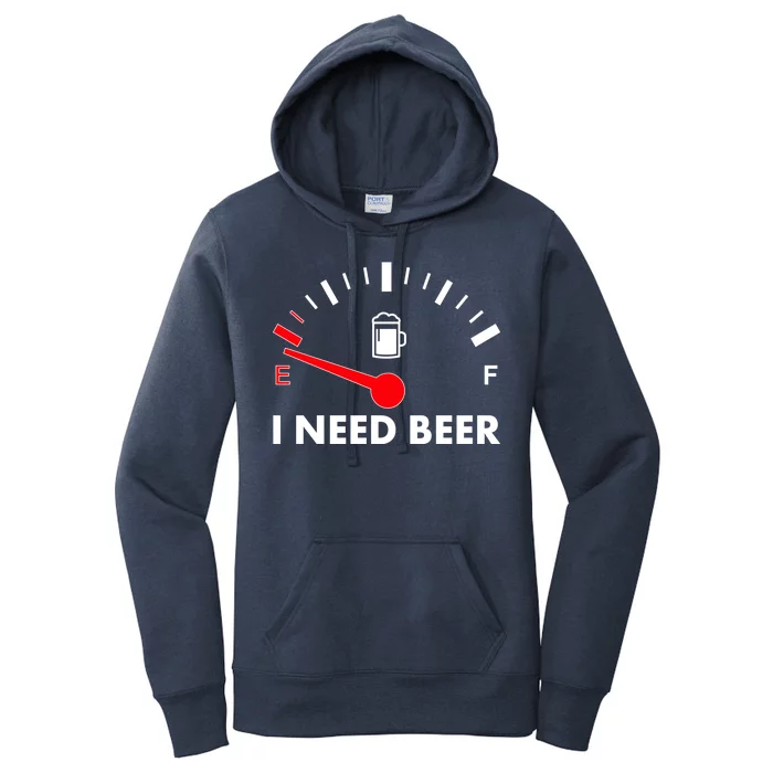 Funny I Need Beer Gas Meter Women's Pullover Hoodie