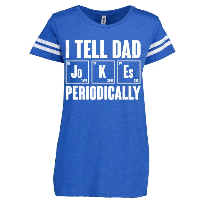 Funny I Tell Dad Jokes Periodically Father's Day Enza Ladies Jersey Football T-Shirt