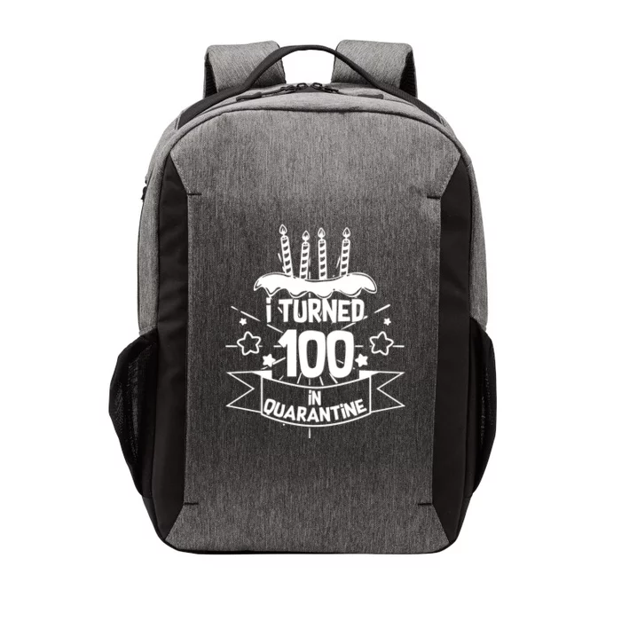 Funny I Turned 100 In Quarantine 100th Birthday Vector Backpack