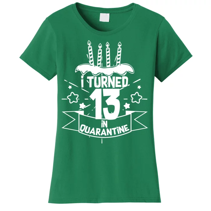 Funny I Turned 13 In Quarantine 13th Birthday Women's T-Shirt