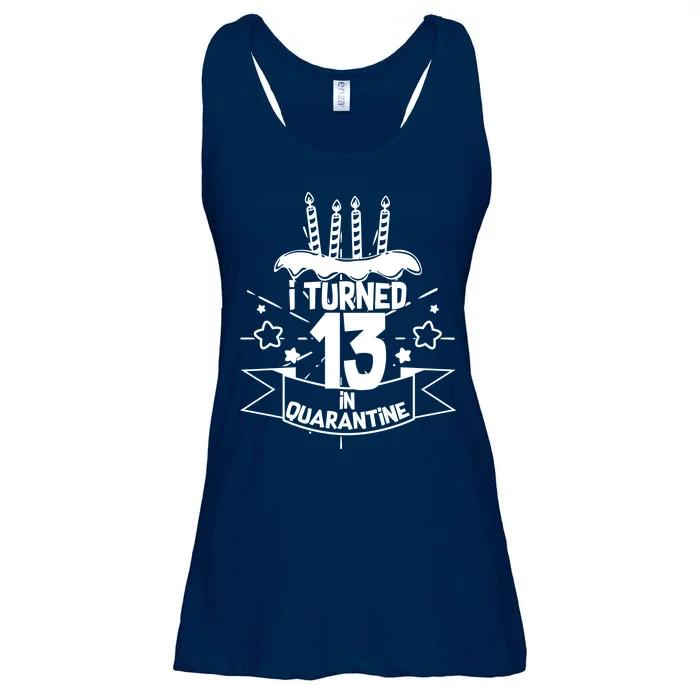 Funny I Turned 13 In Quarantine 13th Birthday Ladies Essential Flowy Tank