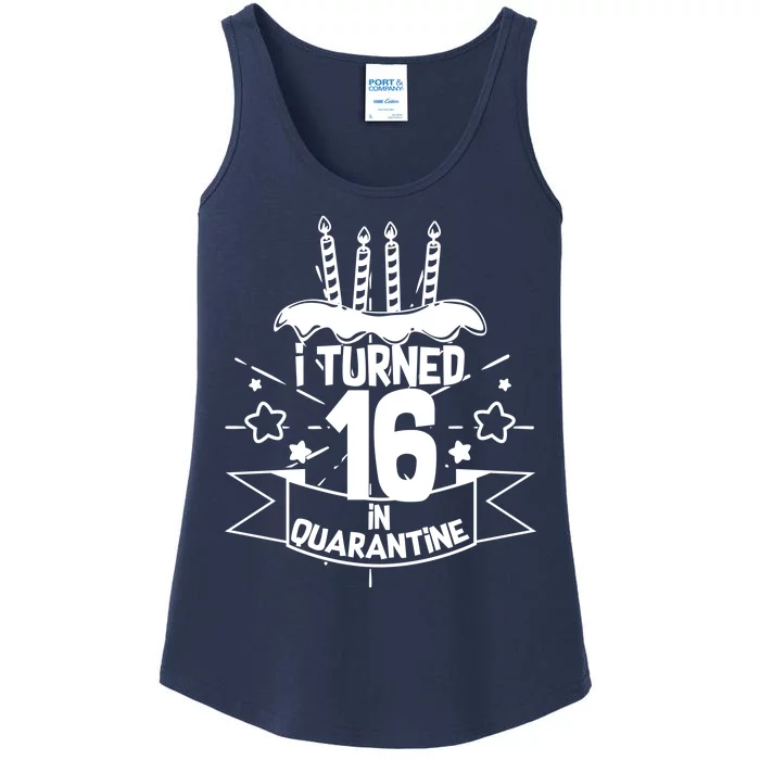 Funny I Turned 16 In Quarantine 16th Birthday Ladies Essential Tank