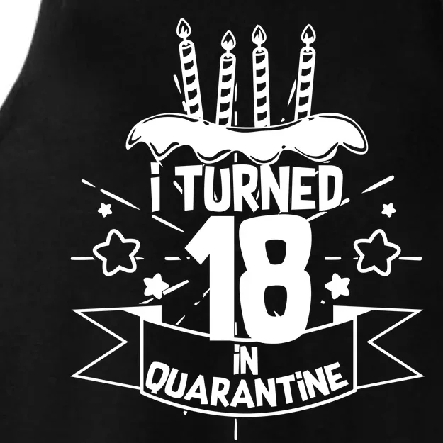 Funny I Turned 18 In Quarantine 18th Birthday Ladies Tri-Blend Wicking Tank