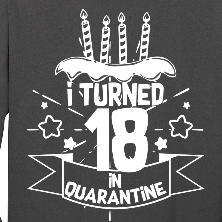 Funny I Turned 18 In Quarantine 18th Birthday Long Sleeve Shirt