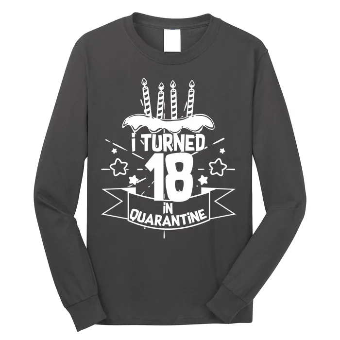 Funny I Turned 18 In Quarantine 18th Birthday Long Sleeve Shirt