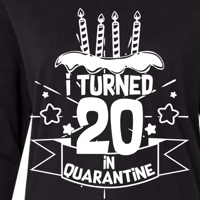 Funny I Turned 20 In Quarantine 20th Birthday Womens Cotton Relaxed Long Sleeve T-Shirt