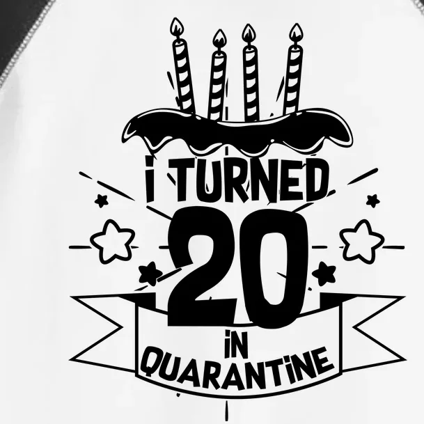 Funny I Turned 20 In Quarantine 20th Birthday Toddler Fine Jersey T-Shirt