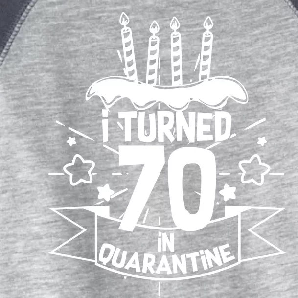 Funny I Turned 70 In Quarantine 70th Birthday Toddler Fine Jersey T-Shirt