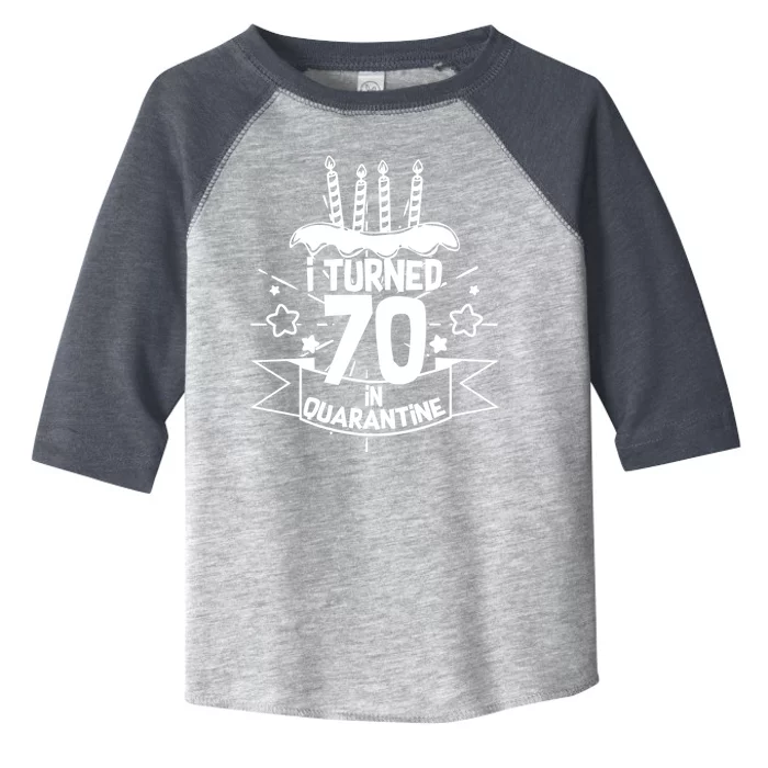 Funny I Turned 70 In Quarantine 70th Birthday Toddler Fine Jersey T-Shirt