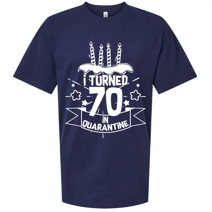 Funny I Turned 70 In Quarantine 70th Birthday Sueded Cloud Jersey T-Shirt